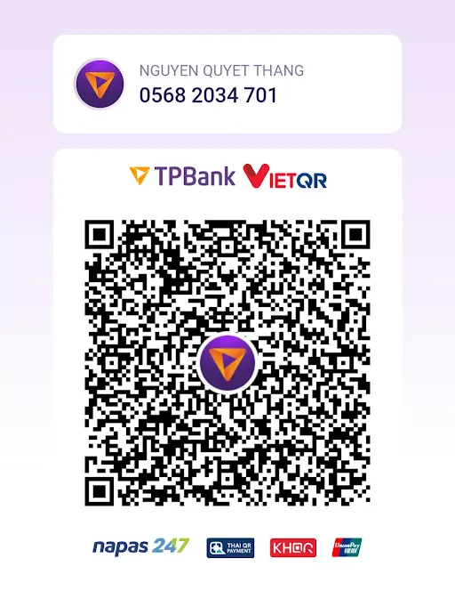 QR chuyển khoản chú rể